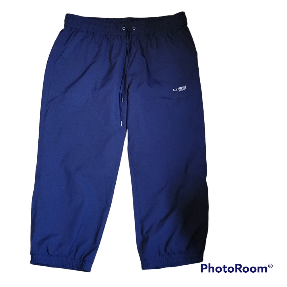 Womens Chaps Sport Capri Navy Sz Med